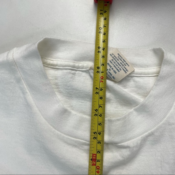 Vintage AGAINST ANIMAL TESTING Single Stitch T-shirt Size XL Recycled Cotton - Picture 7 of 7